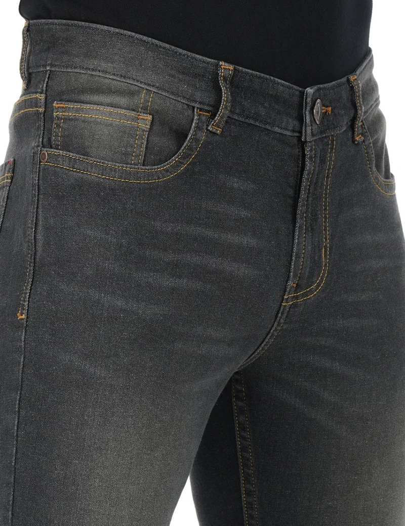 inkd  Men's Regular Fit  Jeans - Mid-Rise | Cotton Blend |  Stretchable Fabric | Contrast Stitch | Classic 5 Pocket Styling for Men | Best Price UAE