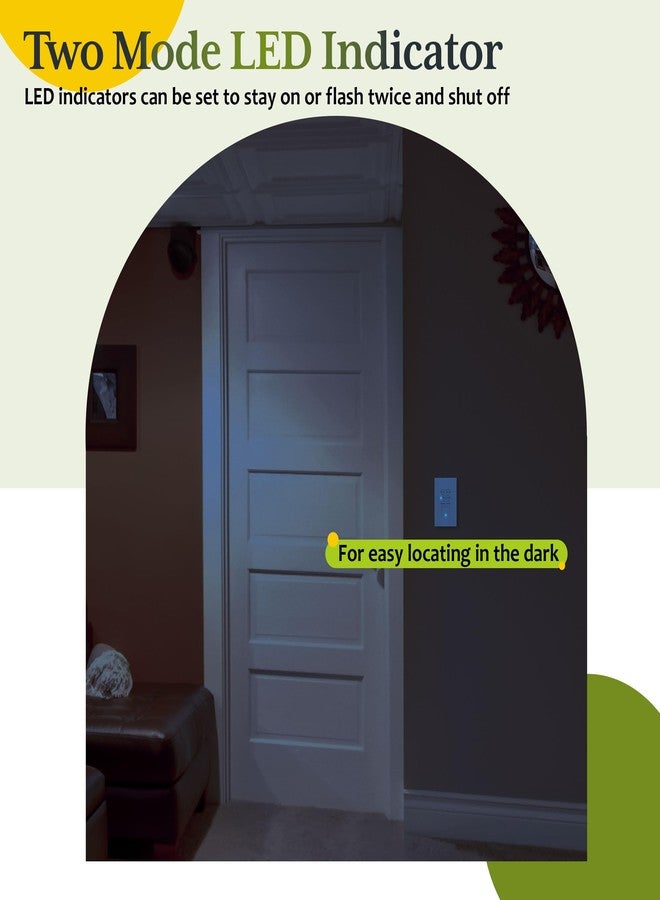 TG 30-Min Countdown Timer Switch for Bathroom Fans and Lights, Neutral Wire Required Wall Switch Timer, 1-5-10-15-20-30 Min, UL Listed, Screwless Wall Plate Included, TS-C30M, White - Image 3