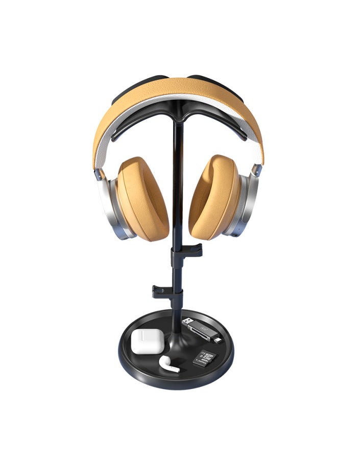 Headset Holder Headset Hanger Metal Universal Game Headset Rack Multi Creative Bluetooth Wired Internet Cafe Display Rack-Color:Big Powder Rack - Image 5