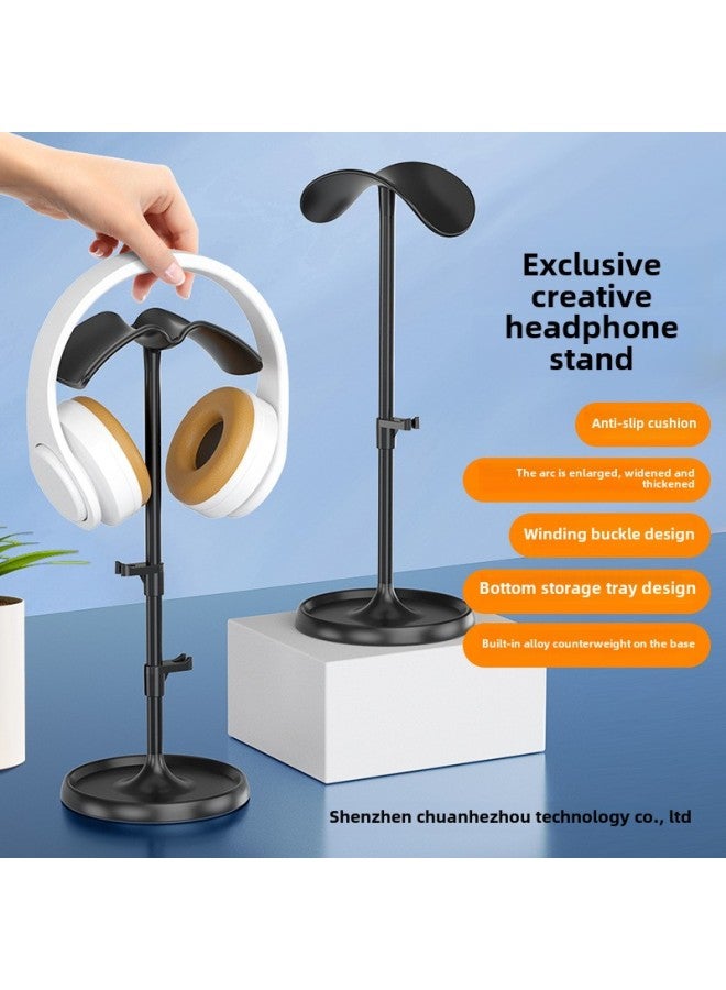 Headset Holder Headset Hanger Metal Universal Game Headset Rack Multi Creative Bluetooth Wired Internet Cafe Display Rack-Color:Big Powder Rack - Image 1