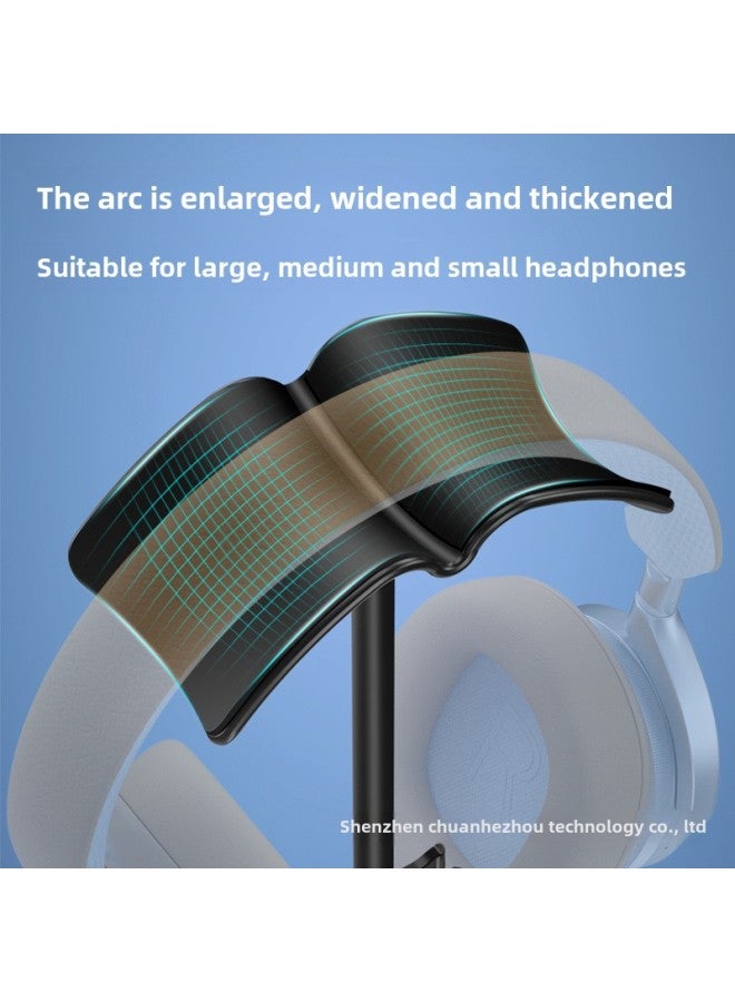 Headset Holder Headset Hanger Metal Universal Game Headset Rack Multi Creative Bluetooth Wired Internet Cafe Display Rack-Color:Big Powder Rack - Image 3