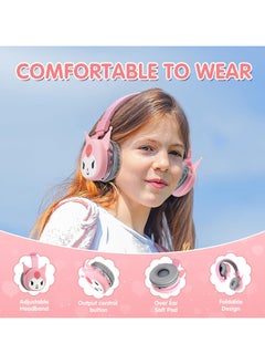 Sanrio Kuromi Kids Over Ear Headphones, Kids Bluetooth Headphones, Cat Ear Bluetooth Headphones with Microphone, TF Card, Kids Sanrio Headphones for Teens, Boys, Girls (Pink) - pzsku/ZA8EC43FD1F5A15919234Z/45/_/1739243563/8972d7db-3534-4e08-82e9-b0e486a05026