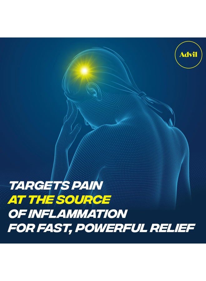 Advil مسكن للألم وخافض للحرارة، إيبوبروفين 200 ملغ لتخفيف الألم - 24 قرص مغلف - Image 4