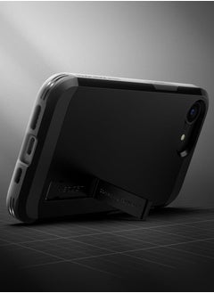Spigen Tough Armor MagFit AI for iPhone 16E Case Cover MagSafe with Kickstand (2025) - Black  - Image 3