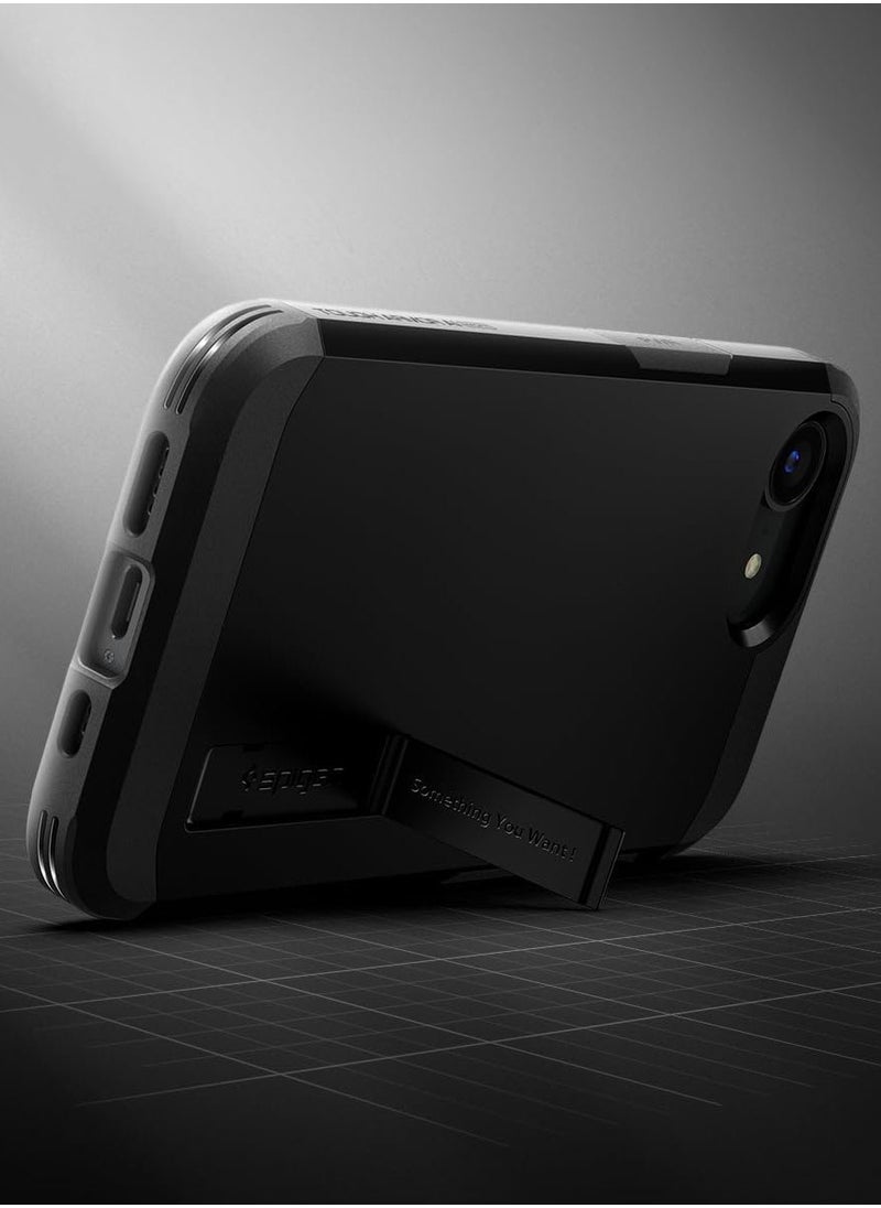 Spigen Tough Armor MagFit AI for iPhone 16E Case Cover MagSafe with Kickstand (2025) - Black  - Image 3
