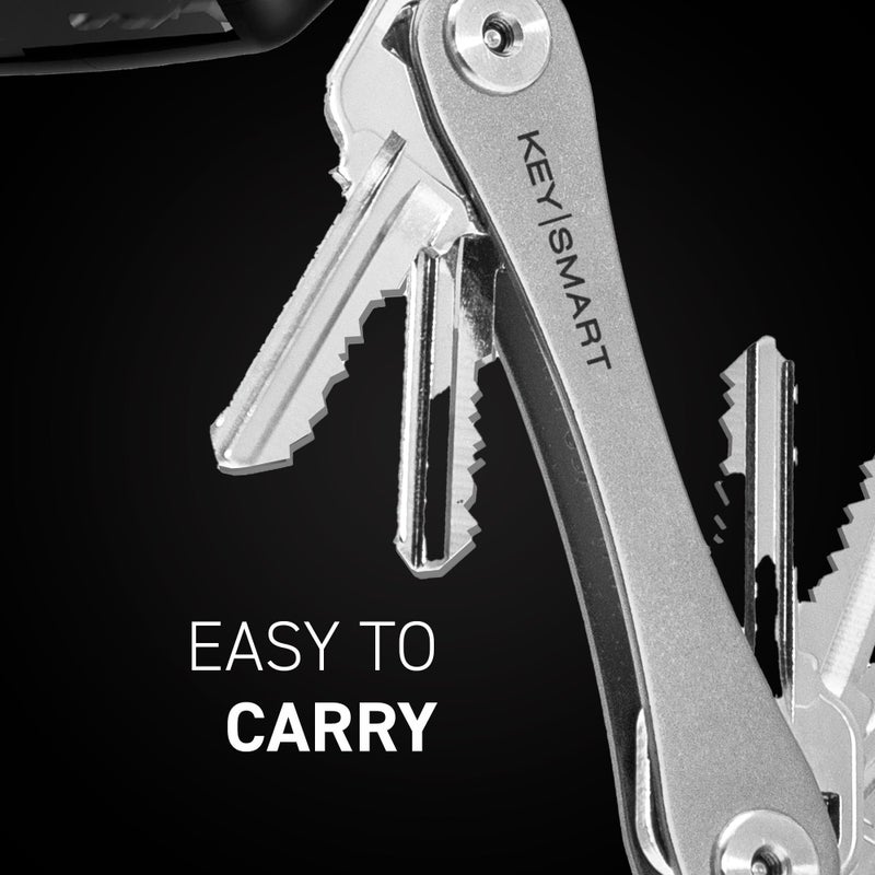 key smart KEYSMART Key Holder for Keychain Key Ring - Compact Key Organizer Key Chain Key Case, Minimalist Pocket-Sized EDC Keychain, Loop Piece for Car Fobs, Expandable (up to 14 Keys, Titanium)  - Image 3