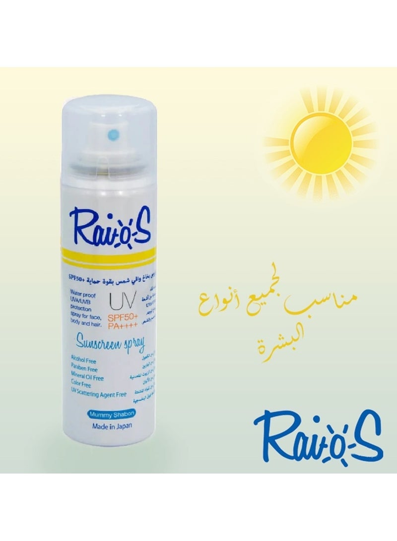 Raios Sunscreen spray Soap scent 70 ml - Image 2