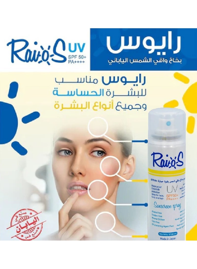Raios Sunscreen spray Soap scent 70 ml - Image 3