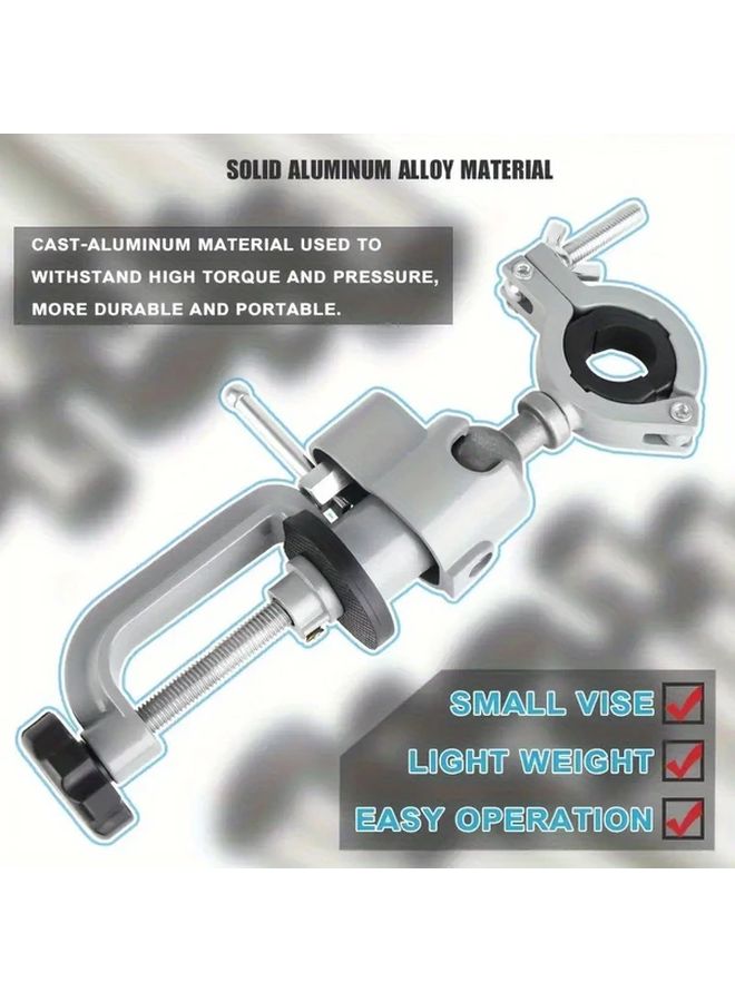 360 Degree Rotating Electric Drill Holder Stand With Adjustable Height And Swivel Chuck - Image 3