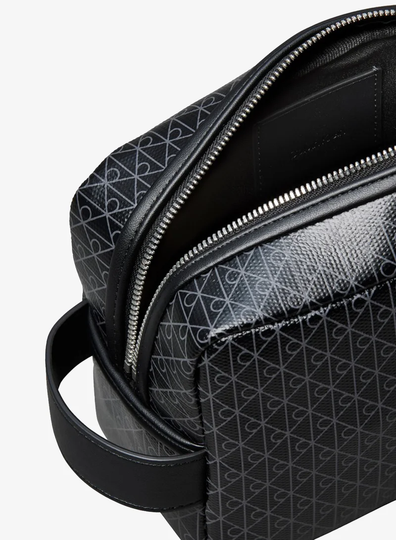 Calvin Klein  Emblem Coated Washbag for Men | Best Price UAE