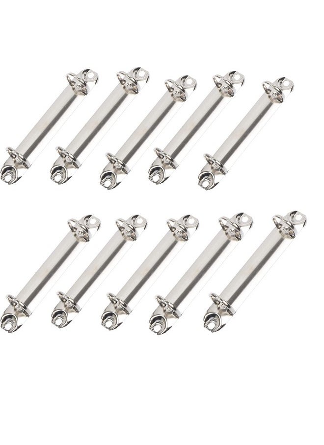 Haomian - 10 Packs 2-Hole Ring Binder Mechanism Replacement Kit, 2 O Rings Metal Clip Ring Binder Mechanism Loose Leaf Binding Rings For Organizers Binder Planners (For A5 B5 A4 Size, Silver Color, 25Mm) - Image 1