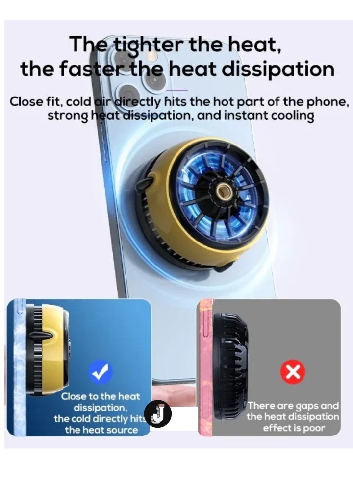 JAJEEK Phone Cooler for Gaming with Blue Light – Ultimate Cooling Solution for Android & iPhone Users - Image 2
