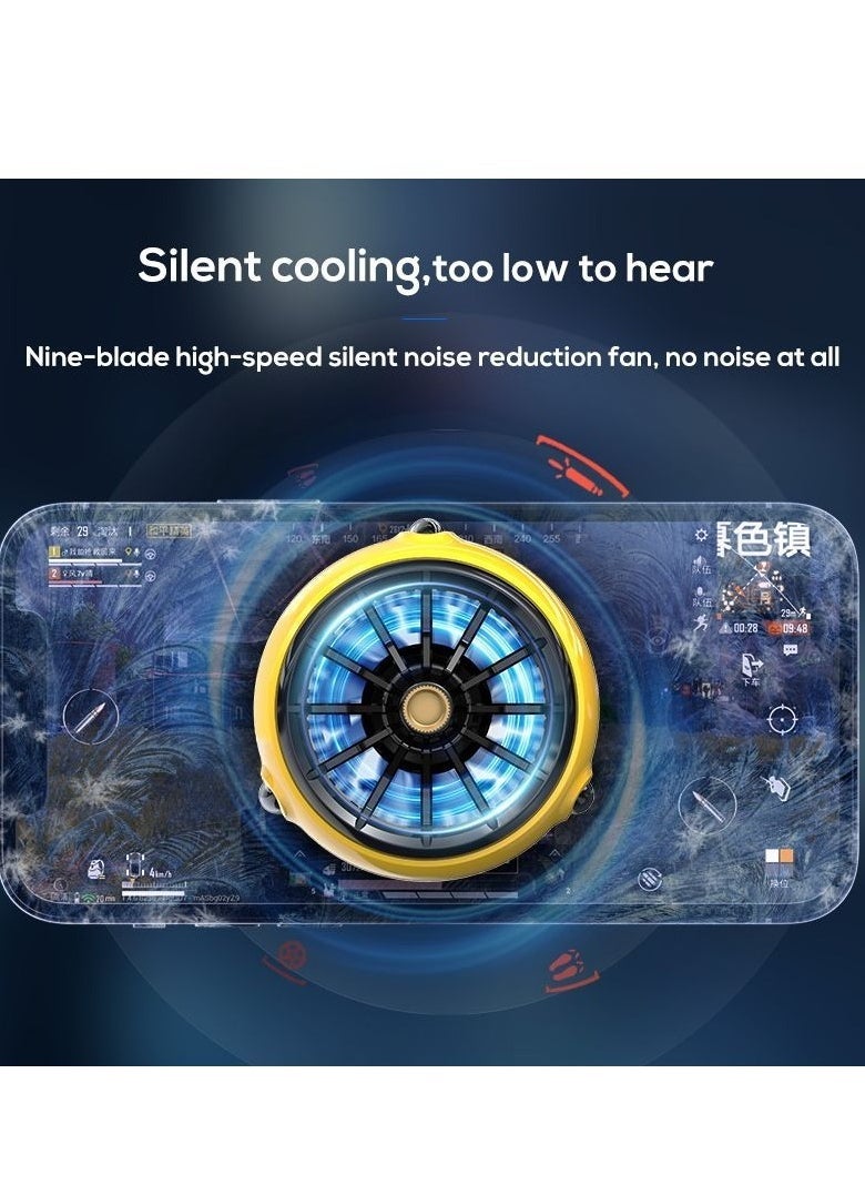 JAJEEK Phone Cooler for Gaming with Blue Light – Ultimate Cooling Solution for Android & iPhone Users - Image 3