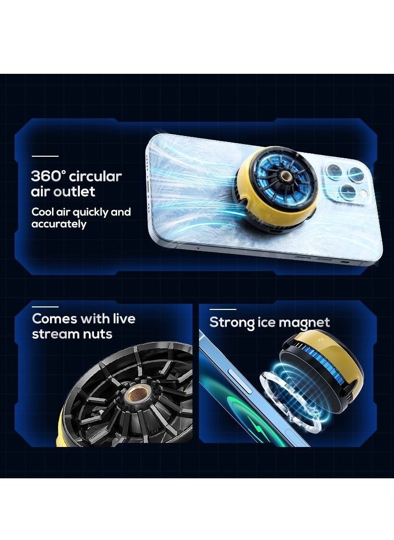 JAJEEK Phone Cooler for Gaming with Blue Light – Ultimate Cooling Solution for Android & iPhone Users - Image 5