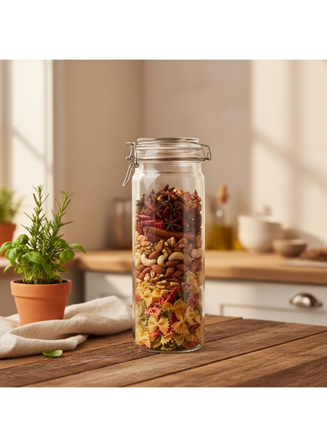 AKDC GLASS CLIP JAR 33*10 CM - Image 2