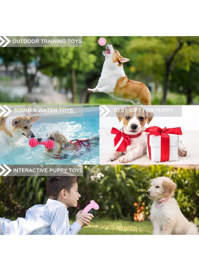 Puppy Toys, 6 Pack Dog Chew Toys for Puppy, Cute Pink Small Dog Toys, Teething Toys for Puppies, Soft Durable Interactive Chew Toy for Small Dogs - Image 5