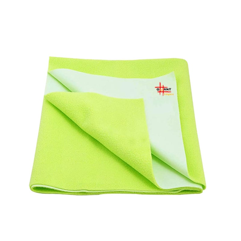 GIANT IMPEX Extra Absorbent Waterproof Quick Dry Sheet,Baby Bed Protector - Size Small / 50X70 Cms - Pista Green - Image 1