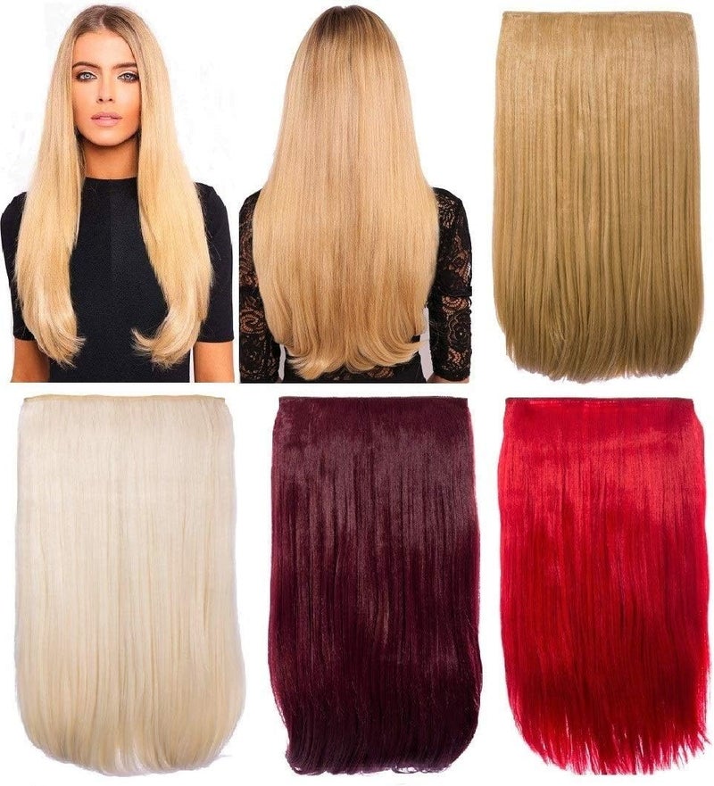 KOKO Hair Thick 180g STRAIGHT Hair Extension Various Colours Dark Brown Caramel 427
