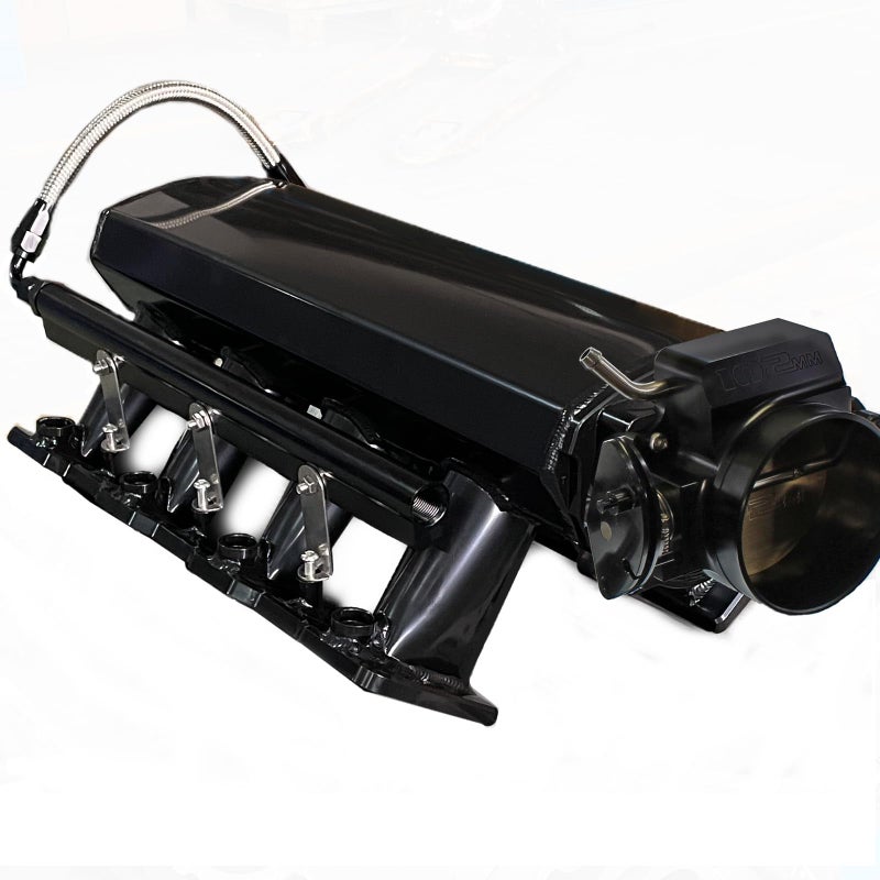 YESHMA لمدخل الهواء LS LS1 LS2 LS6 مع جسم الخانق متوافق مع شيفروليه 48L 53L 57L 60L 102MM أسود
