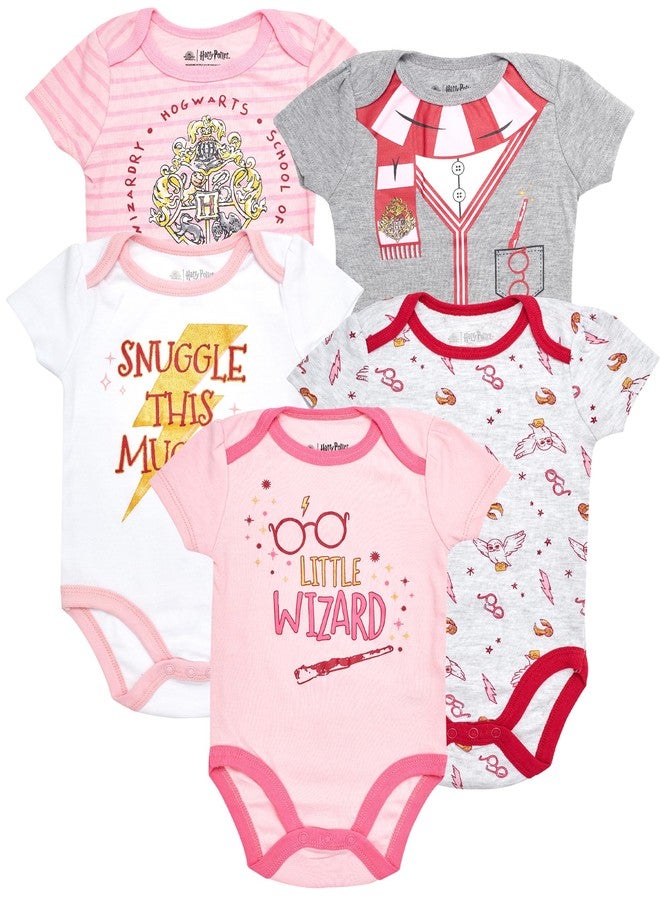 هاري بوتر طقم ملابس داخلية للبنات من هاري بوتر مكون من 5 قطع - ملابس وهدايا للأطفال (3-6 أشهر) - Image 1