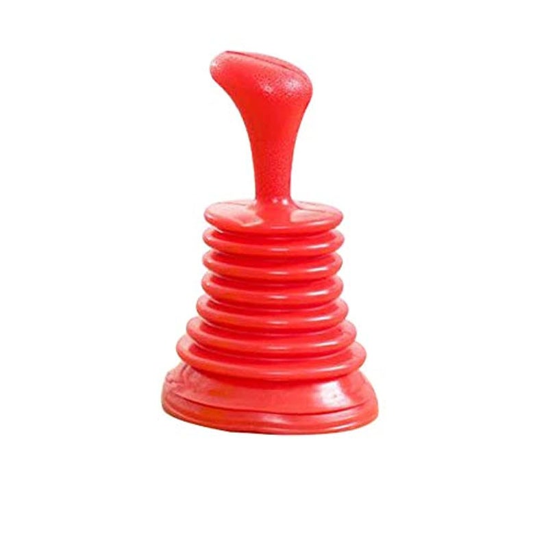 Toilet Drain Plungers Kitchen Rubber Sink (Red)