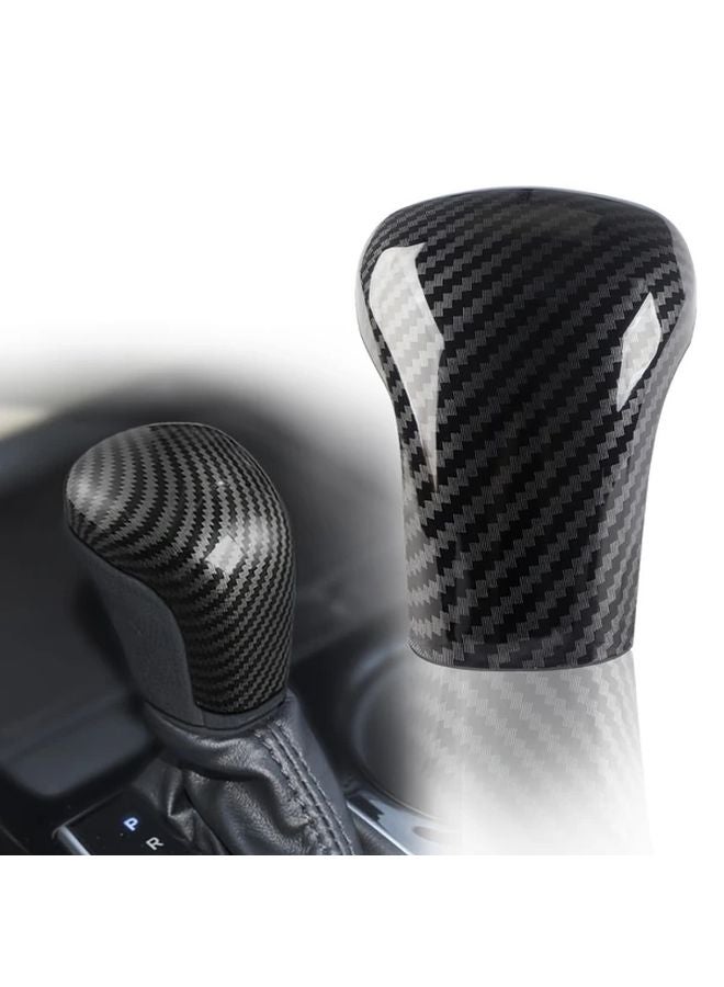 Piano Black Carbon Fiber Gear Shift Knob Cover For Toyota Camry Avalon Sienna Corolla - Image 3