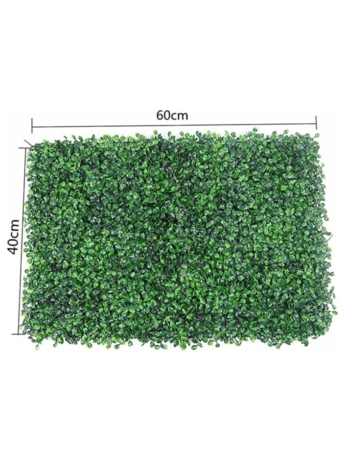 HOME TASTE 40x60cm Synthetic Grass Wall Panels – Faux Greenery Fence for Villa, Garden & Home Privacy, Lifelike Indoor/Outdoor Decor (10 Pieces)  - Image 2