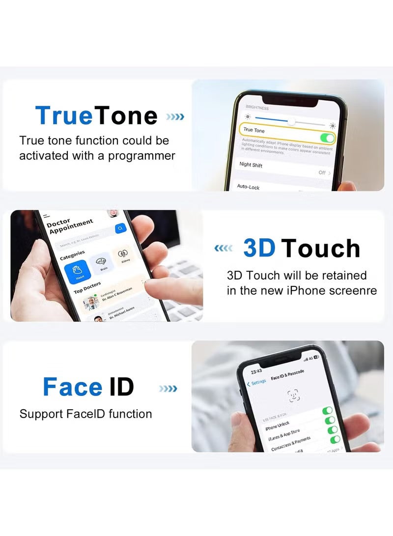 zy شاشة LCD لاستبدال شاشة عرض آيفون 14 برو، شاشة LCD بحجم 6.1 بوصة لمجموعات إصلاح شاشة عرض آيفون 14 برو - Image 5