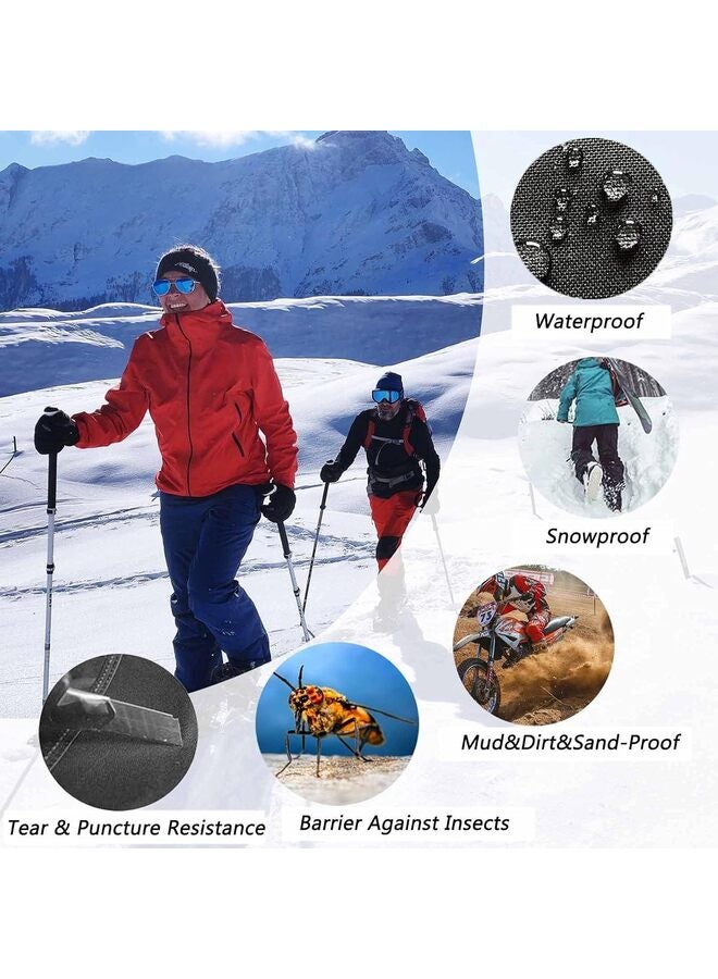 Generic 5pcs Crampons Ice Cleats for Hiking Boots and Shoes, Anti Slip Walk Traction Cleats, Safe Protect for Hiking Climbing Fishing Mountaineering Walking - Men Woomen Kids,Black/M  - Image 4