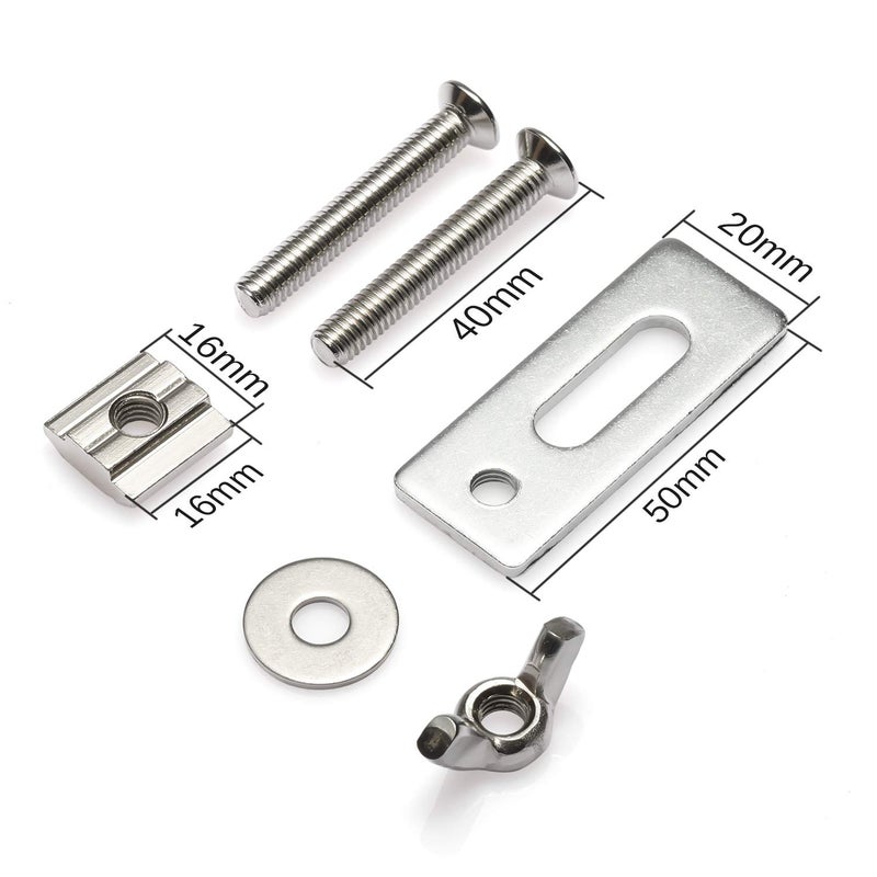 Genmitsu 4PCS T-track Mini Hold Down Clamp Kit, Compatible with 3018-PRO/3018-MX3/3018-PROVer CNC Router Machine - Image 3