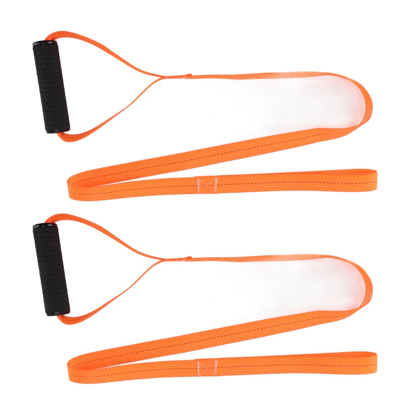 2PCS Deer Drag Rope Heavy Duty Loads Up To 170lbs Comfort Grip Handle Portable Deer Drag Strap for Towing - Image 4