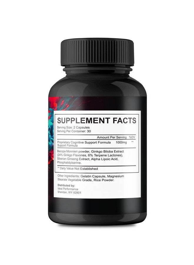 IDEAL PERFORMANCE IQ Blast Pro Capsules, IQ Blast Pro Reviews Supplement Pills for Brain Health Support - Maximum Strength, Official IQBlast Nootropic All Natural for Clarity, Focus & Cognitive Support Reviews (2 Pack) - Image 2