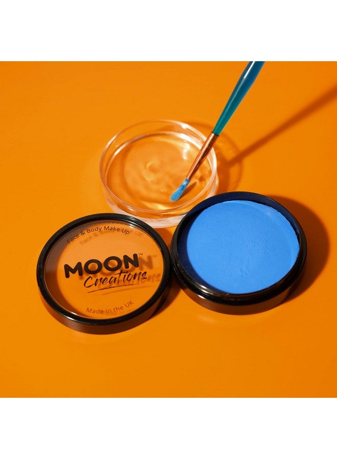 Moon Creations Pro Face & Body Paint Cake Pots By Moon Creations Brights Colours Set Professional Water Based Face Paint Makeup For Adults, Kids 1.26Oz - Image 4