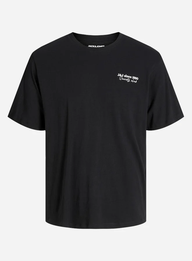 JACK & JONES Jack and Jones JJNINETY Crew Neck Cotton T-Shirt