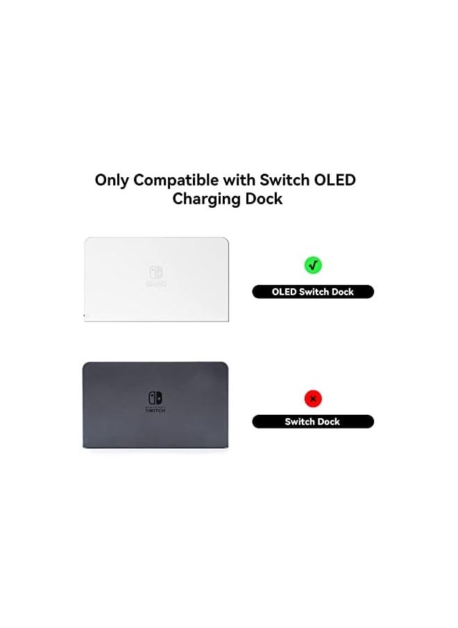 PROMASS - Anti Scratch Switch OLED Dock Cover- Soft Silicone Faceplate Sleeve Pad for Switch OLED Dock- DIY Replacement Shell Compatible with Switch OLED Dock - Image 1