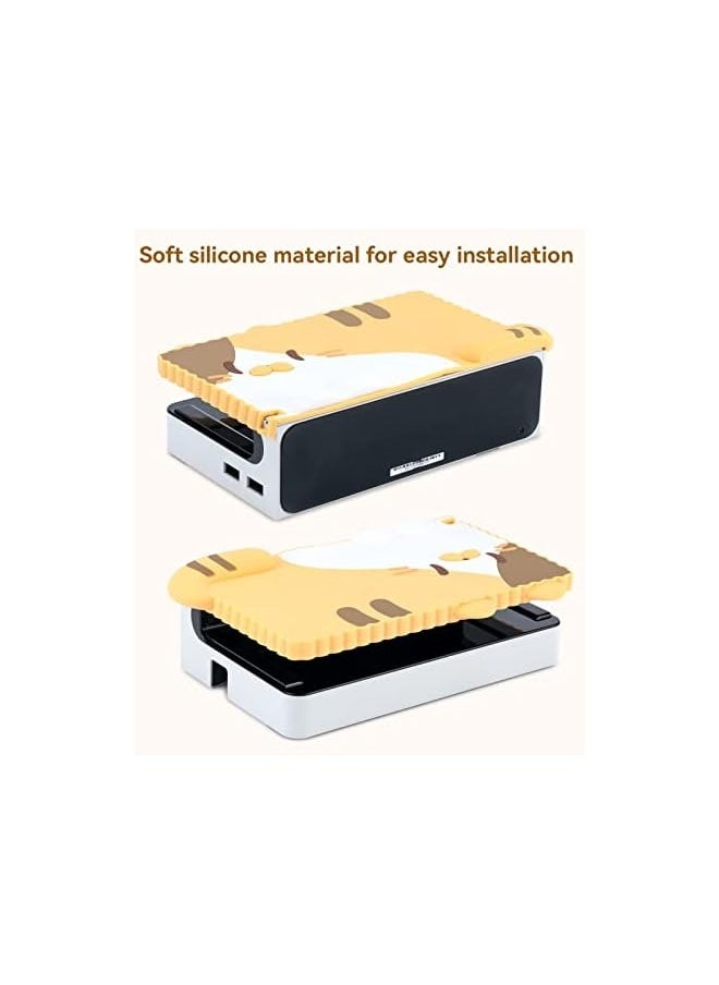 PROMASS - Anti Scratch Switch OLED Dock Cover- Soft Silicone Faceplate Sleeve Pad for Switch OLED Dock- DIY Replacement Shell Compatible with Switch OLED Dock - Image 1