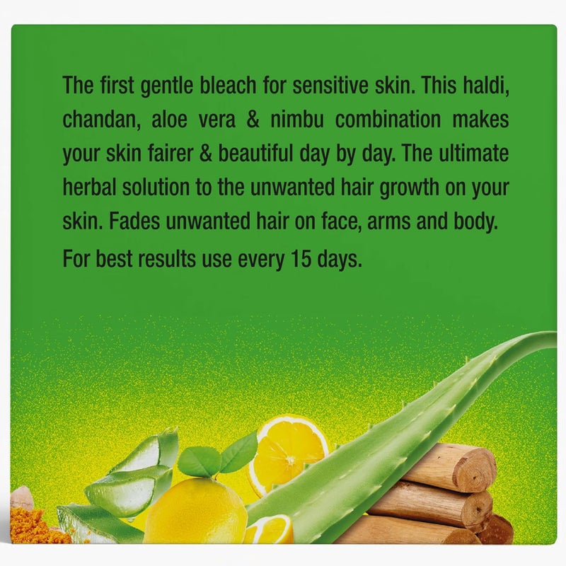 Olivia Herb Bleach For Sensitive Skin 60G Brighter Fair Glowing Skin With Herbal Extract Haldi Chandan Aloe Vera And Nimbu - Image 2