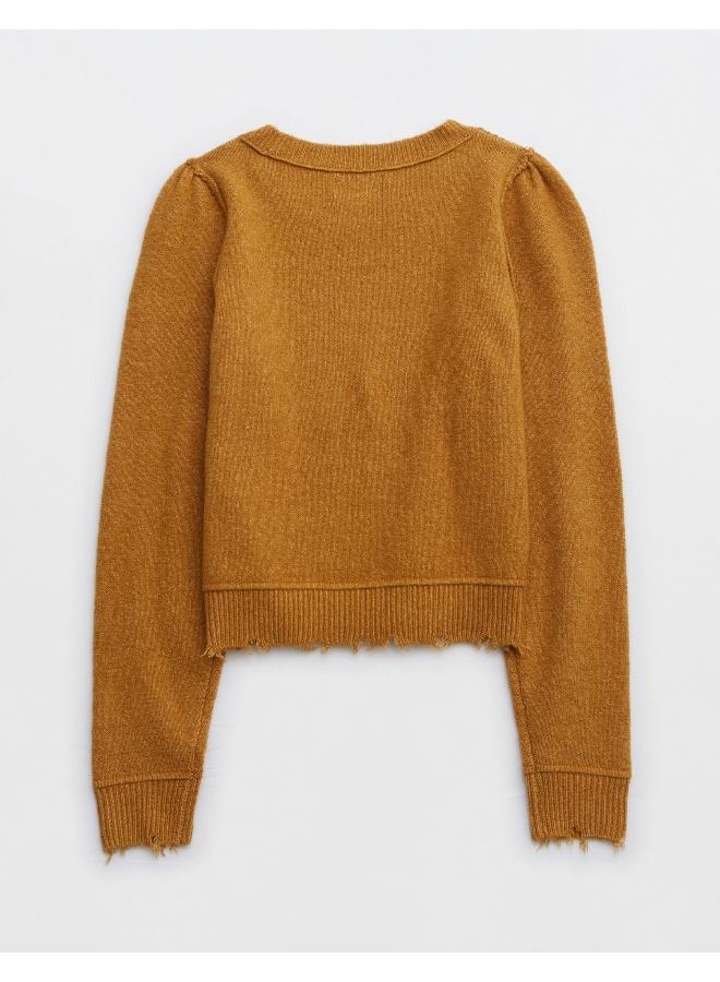 Aerie Aerie CozyUp Shrunken Crew Sweater  - Image 4