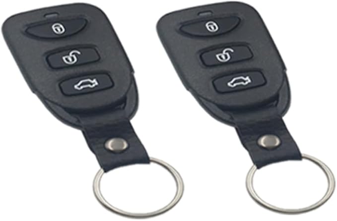 Keyless Entry Car Lock System Anti Theft Vehicle Access Controller Black Medium - Image 1