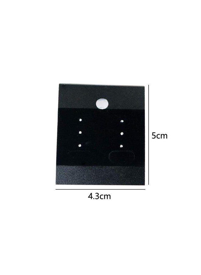 VANTOBEST VANTOBEST 100Pcs 1.7x 2inch Black Velvet Plastic Earring Cards for Earring Display Hanging Jewelry Display Cards Earring Holder Cards Jewelry Organizer for Earrings Ear Studs  - Image 3