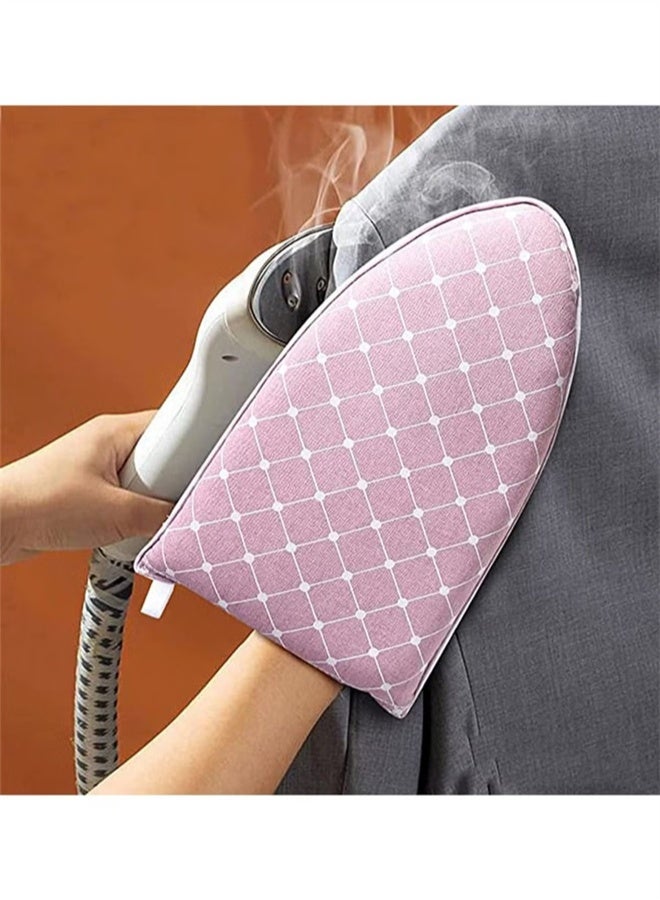 HOMESTAR Steamer Ironing Gloves, Anti-Steam, Heat Resistant Mitt, Steamer Accessories for Clothes, Pink - Image 1