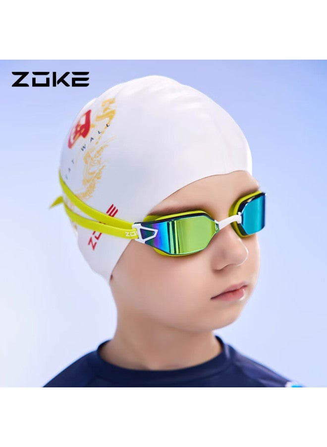 Zoke Children's Electroplated Swimming Goggles, High-definition Waterproof Anti-fog, For Swimming Compeions And Training, Youth Racing, 623502202-2 - Image 3
