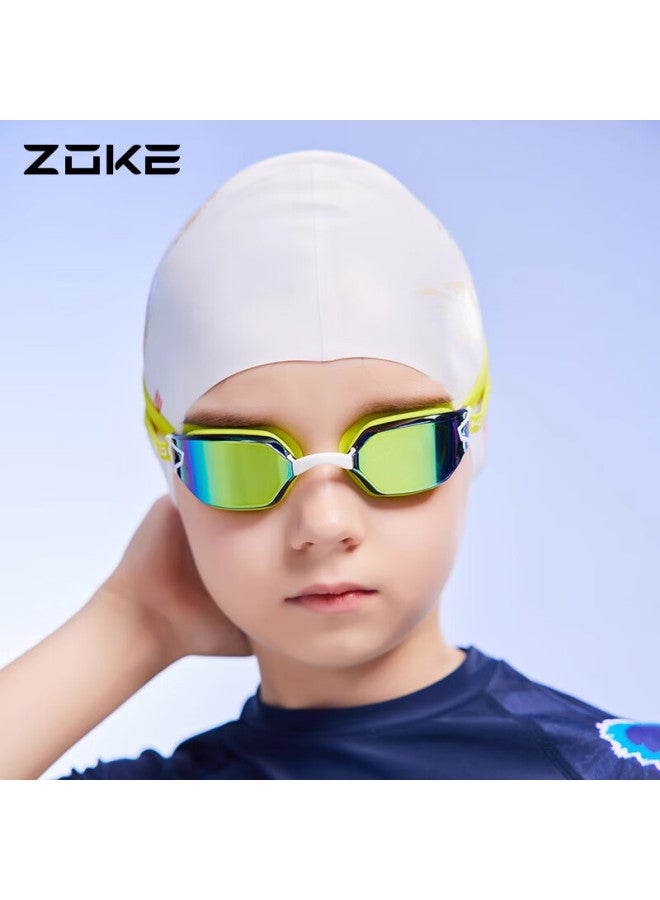 Zoke Children's Electroplated Swimming Goggles, High-definition Waterproof Anti-fog, For Swimming Compeions And Training, Youth Racing, 623502202-2 - Image 2