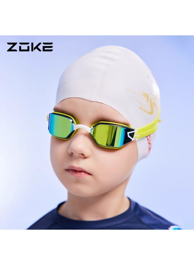 Zoke Children's Electroplated Swimming Goggles, High-definition Waterproof Anti-fog, For Swimming Compeions And Training, Youth Racing, 623502202-2 - Image 4