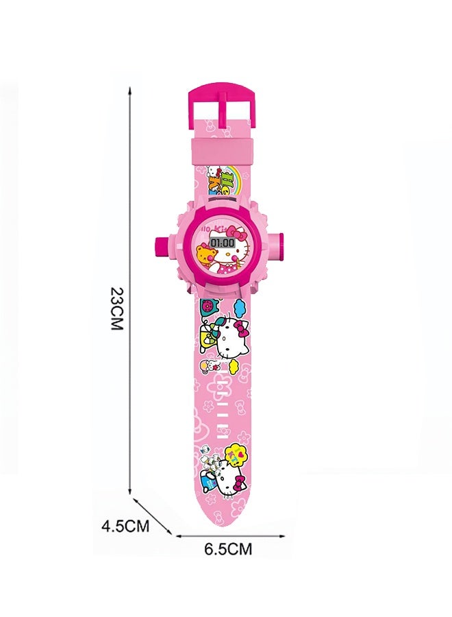 Sanrio Hello Kitty Kids Projection Watch - Cute Cartoon Electronic Toy Watch with Light Projection - Image 2