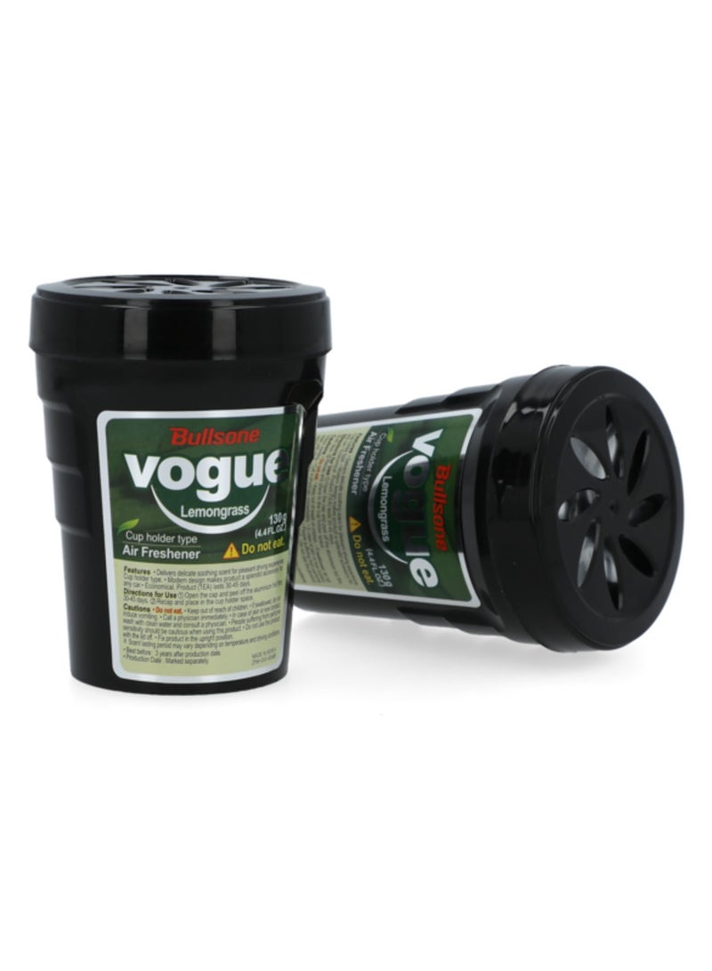 Bullsone 2-Piece Vogue Lemongrass Car Air Freshener – Refreshing 130g Duo for a Zesty Aroma - Image 5