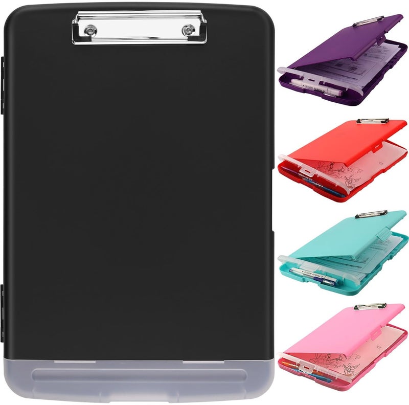 SFLHHDM Storage Clipboard with Pen Holder, High Capacity Clipboards for Classroom, Clip Boards 8.5x11 with Storage, Low-Profile Clip, Lightweight Plastic Clipboard for Kids, Lawers, Office Workers - Image 1
