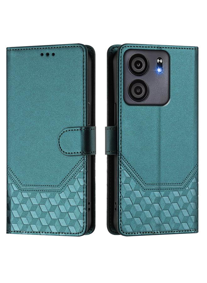 S-TOP Case For BLU View 5 Honeycomb Embossing RFID Leather Phone Case - Image 2