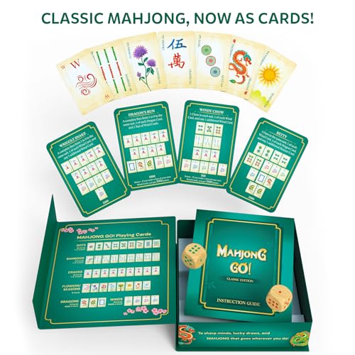 Gouda Games Mahjong Go! Card Game, Classic Mahjong Reimagined, Fast-Paced Strategy and Skill Game with Wind Rounds, Travel-Friendly, Gift for Mahjong Lovers, Adults and Teens, Perfect for Game Night - Image 2