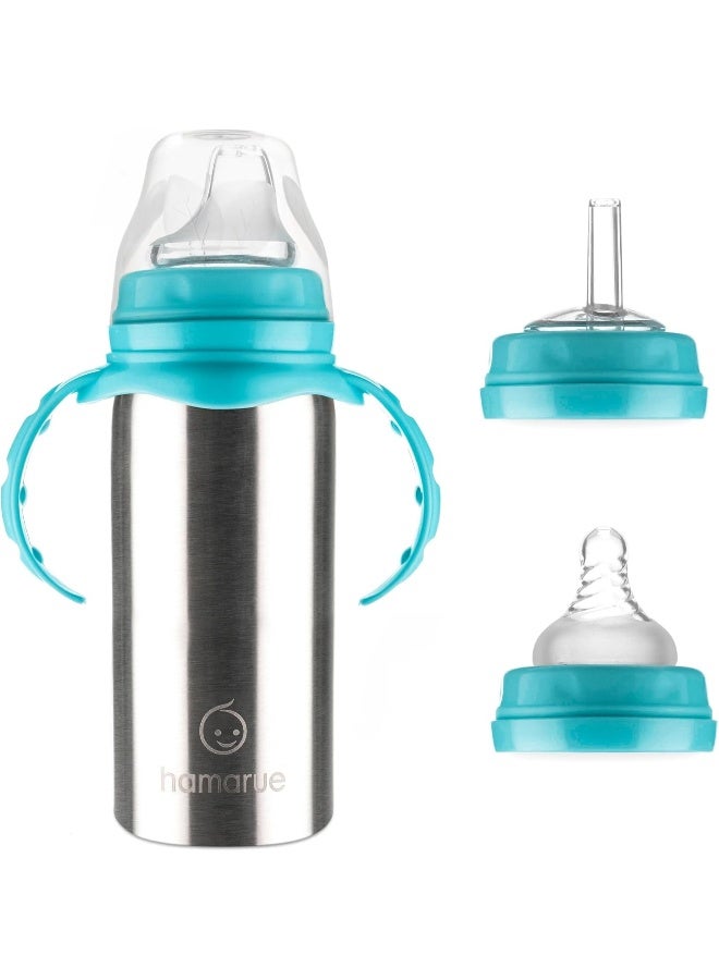 Hamarue 3-in-1 Stainless Steel Sippy Cups for Toddlers - Image 1